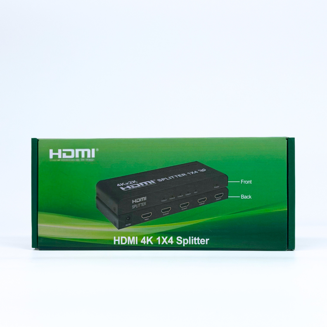 HDMI 4K 1×4 Splitter — One Input to Four Outputs | UHD TV & CCTV