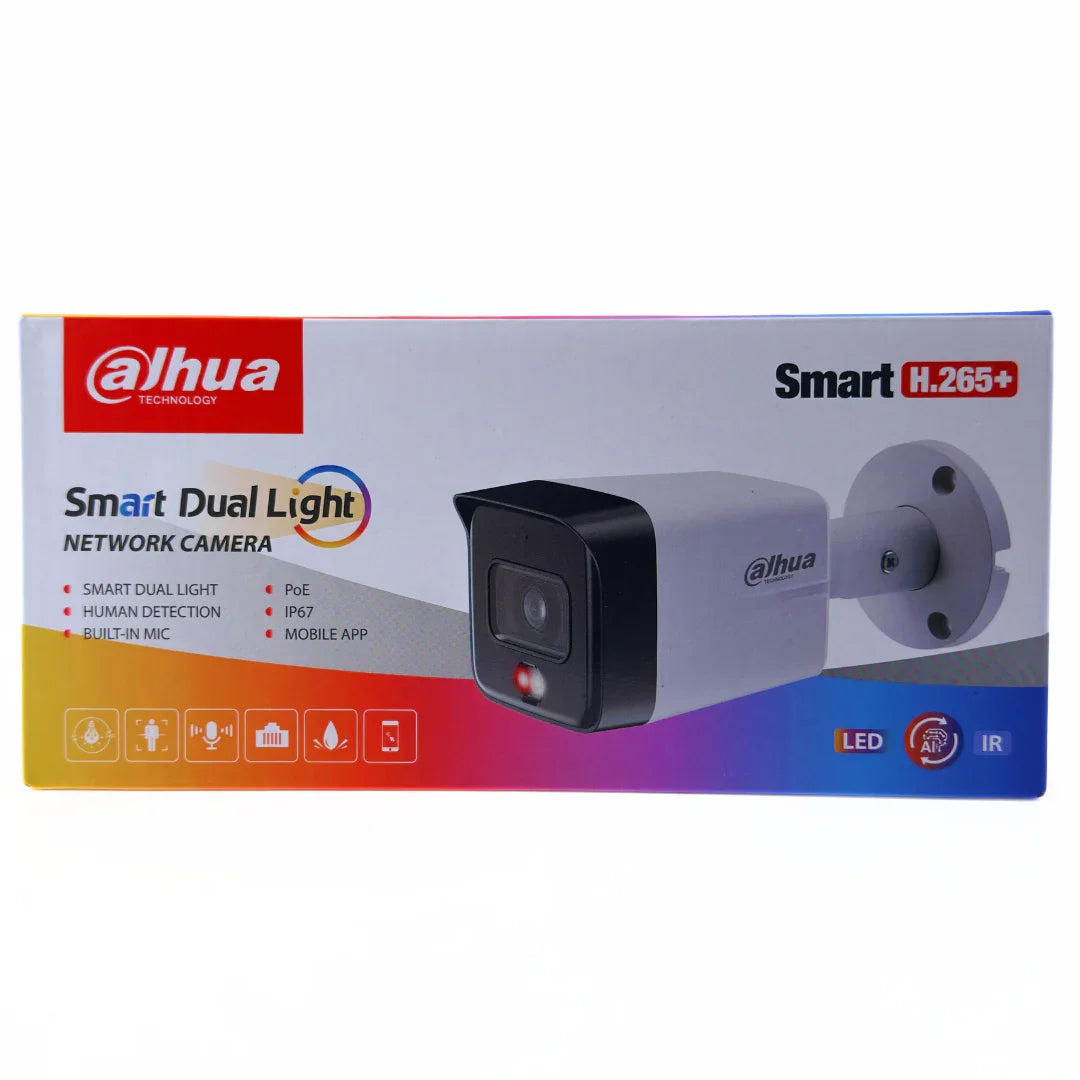Dahua 8MP (4K) Smart Dual Light IP Bullet Camera — DH-IPC-HFW1839TC-A-IL