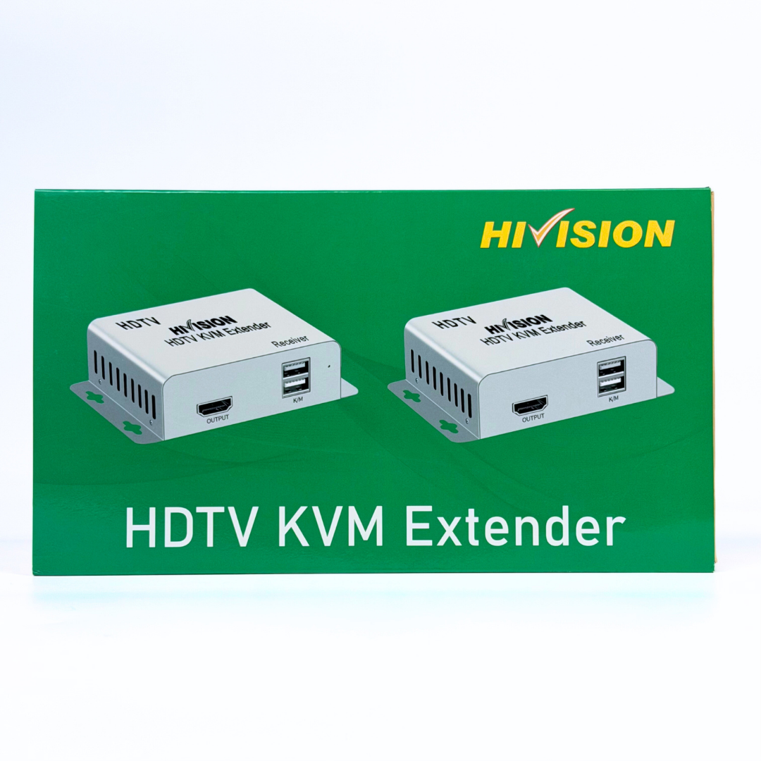 HiVision HDMI KVM Extender — Keyboard & Mouse Over CAT6 Cable