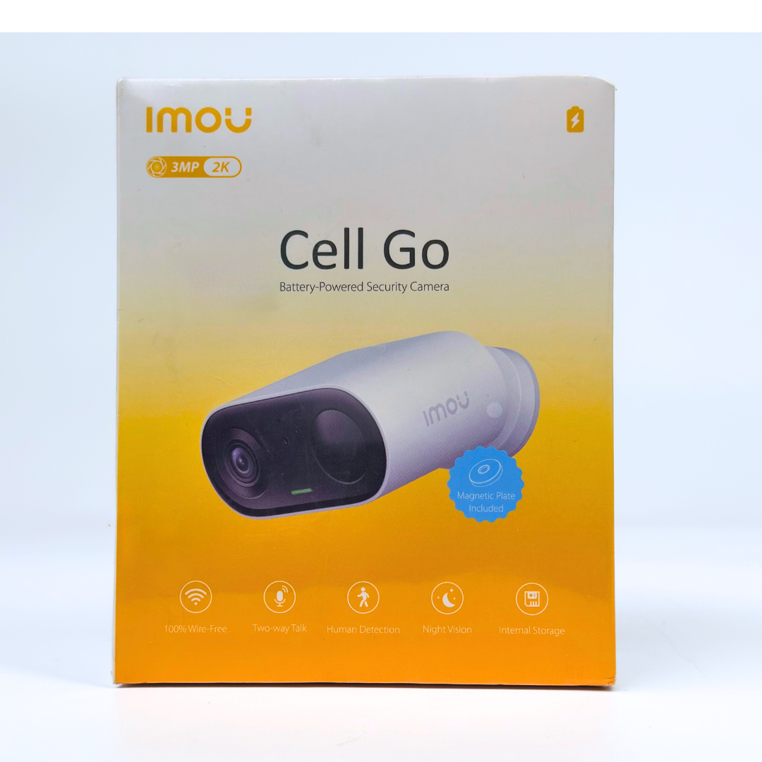 كاميرا مراقبة لاسلكية IMOU Cell Go 2K (3 ميجابكسل) تعمل ببطارية قابلة للشحن | كاميرات مراقبة خارجية وداخلية لاسلكية