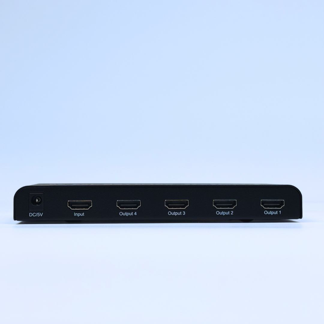 HDMI 4K 1×4 Splitter — One Input to Four Outputs | UHD TV & CCTV