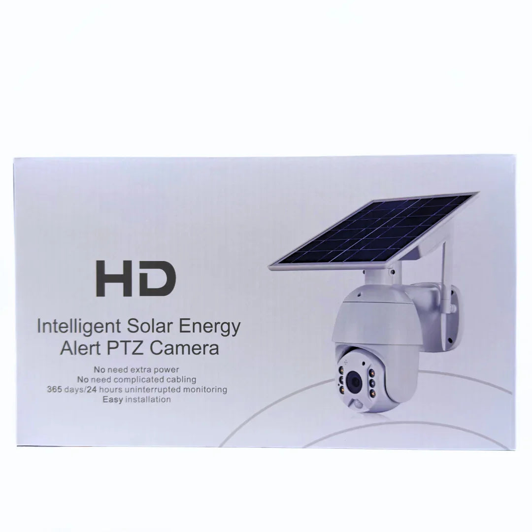 كاميرا مراقبة تعمل بالطاقة الشمسية وواي فاي - كاميرا مراقبة خارجية ذكية متحركة مع رؤية ليلية وكشف الحركة | أفضل سعر في المملكة العربية السعودية