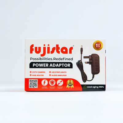 FujiStar 12V 2A Power Adapter — Universal DC Charger for CCTV & Electronics