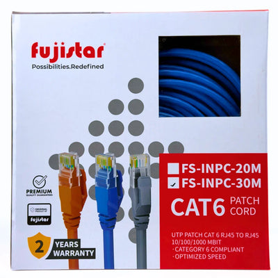 CAT 6 Ethernet Cable for Networking & CCTV Systems — Fujistar High-Speed LAN Cable