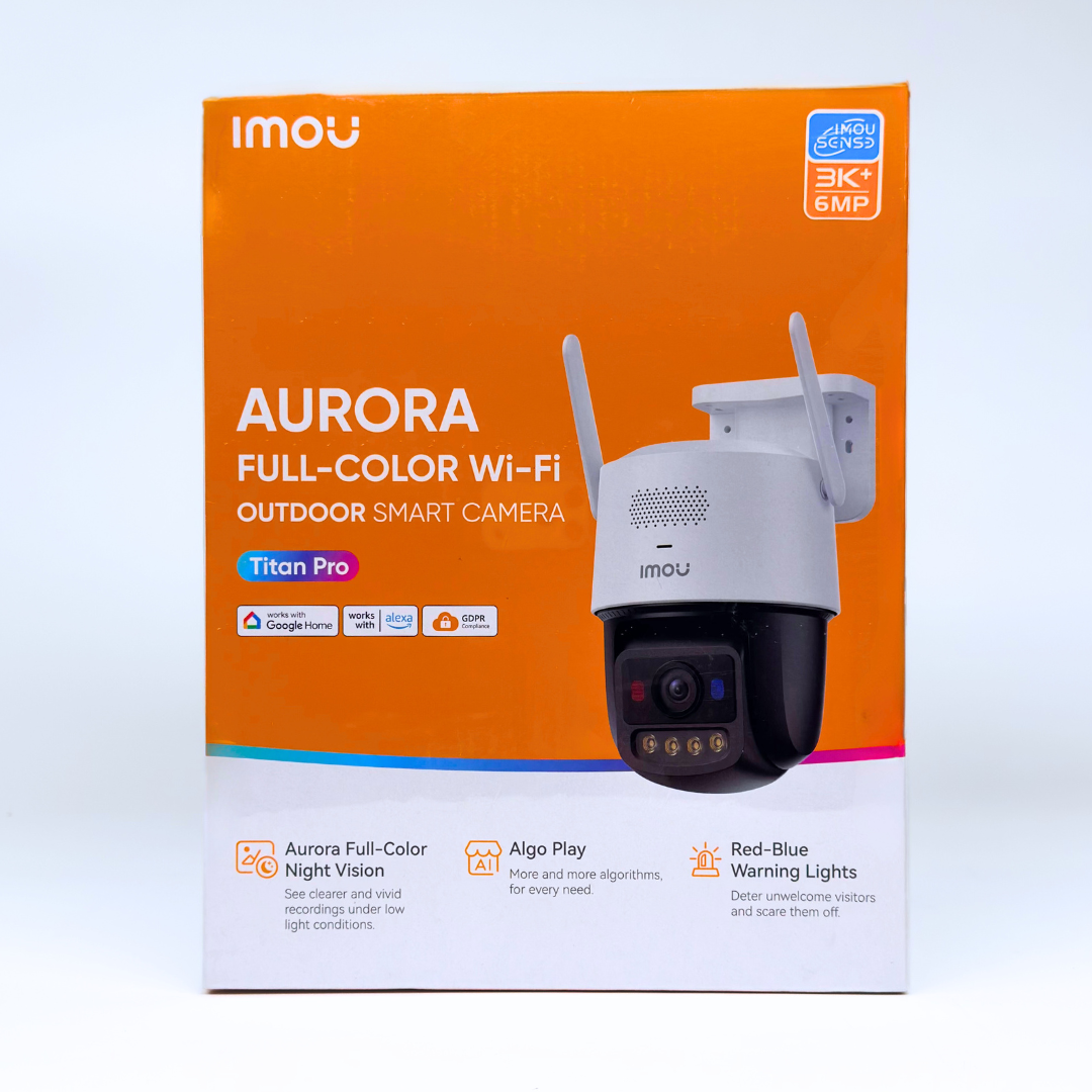كاميرا IMOU AURORA الذكية الخارجية الملونة بالكامل بتقنية الواي فاي - بدقة 3K / 6 ميجابكسل (Titan Pro)