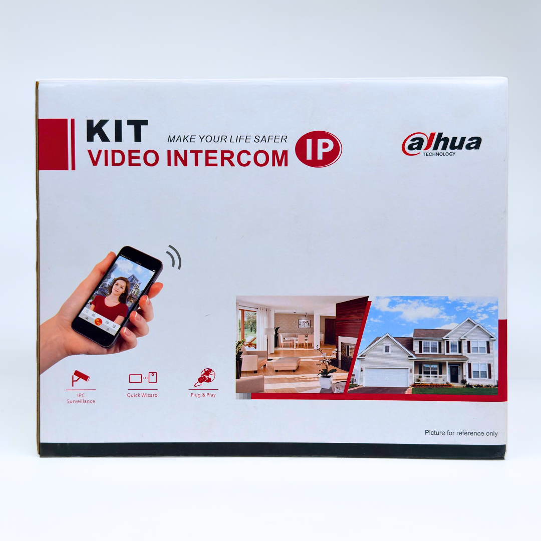 طقم داهوا الذكي للاتصال الداخلي عبر الفيديو بتقنية IP للمنزل والمكتب - كاميرا باب + شاشة داخلية